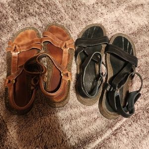 teva leather sandals bundle